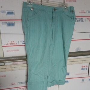 Forever Twenty One Size S Teal Capri Pants (SKU 503)